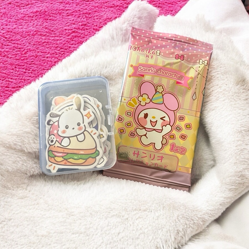 Sanrio Collectible Card Pack + Sticker Box Set 1
